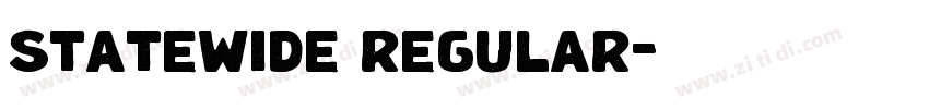 statewide regular字体转换